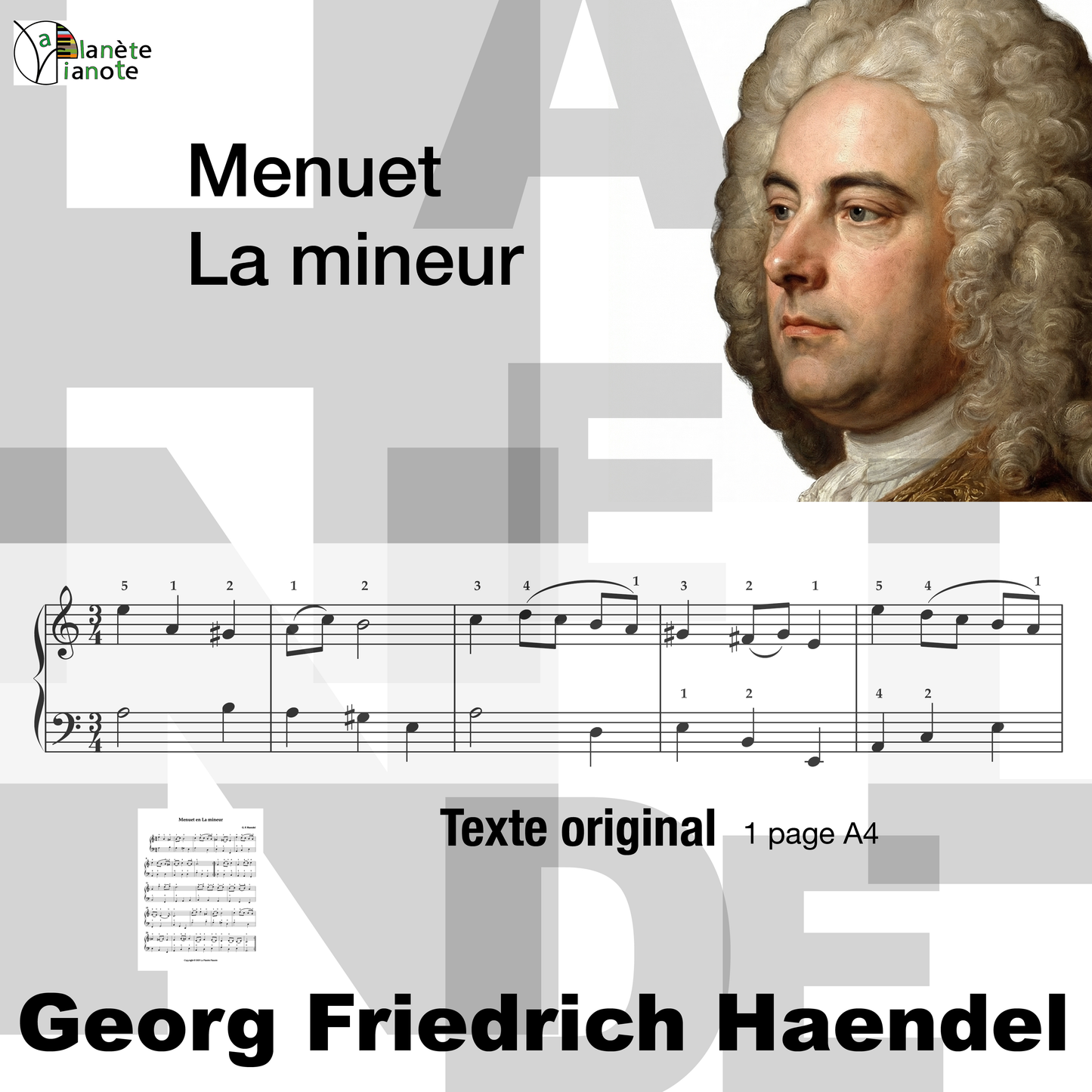 Menuet en La mineur G.F. Haendel
