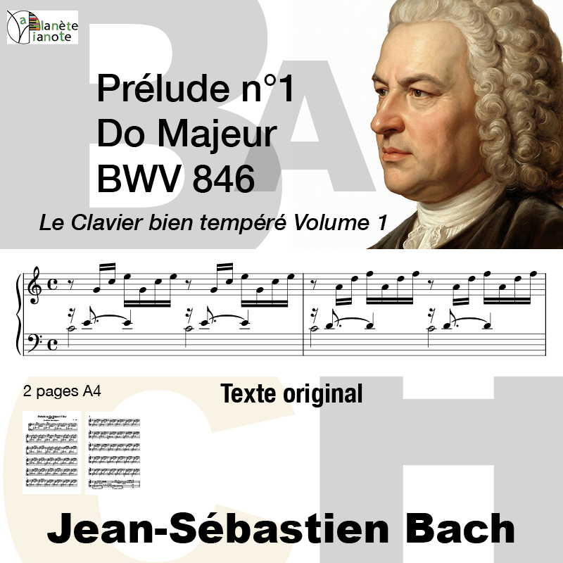 Prélude n° 1 en Do Majeur BWV 846 Le Clavier Bien Tempéré livre 1 J.S. Bach- PDF