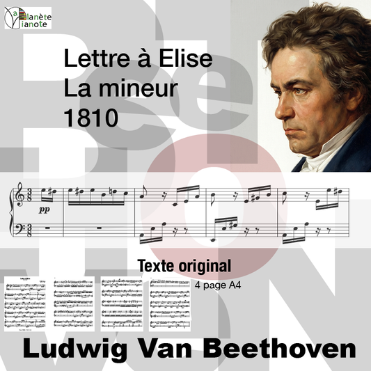 Lettre à Elise-La mineur-L.V. Beethoven-Pdf