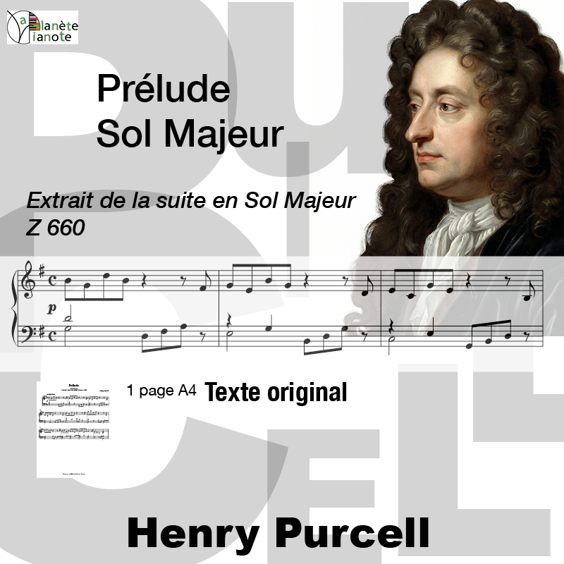 Prélude Sol Majeur-Extrait de la Suite en Si Majeur Z 660-Henry Purcell
