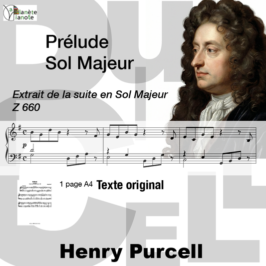 Prélude Sol Majeur-Extrait de la Suite en Si Majeur Z 660-Henry Purcell